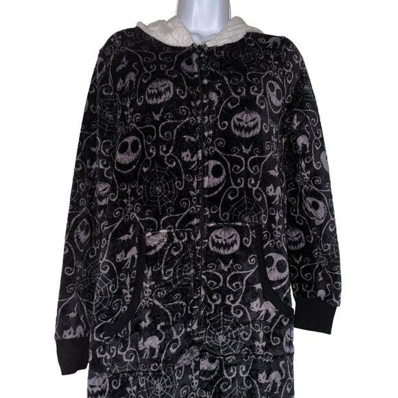 Disney Nightmare Before Christmas Jack Skellington Pajamas Womens M 8 10 Costume - Picture 2 of 10
